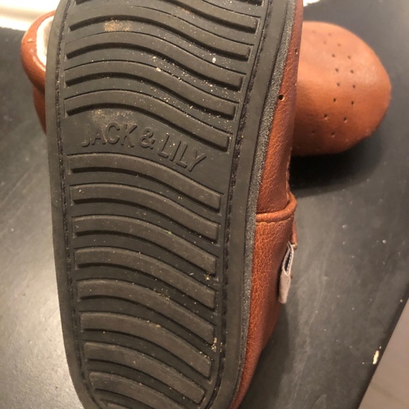 Chaussures à semelle molle en cuire brun - Picture 3 of 3